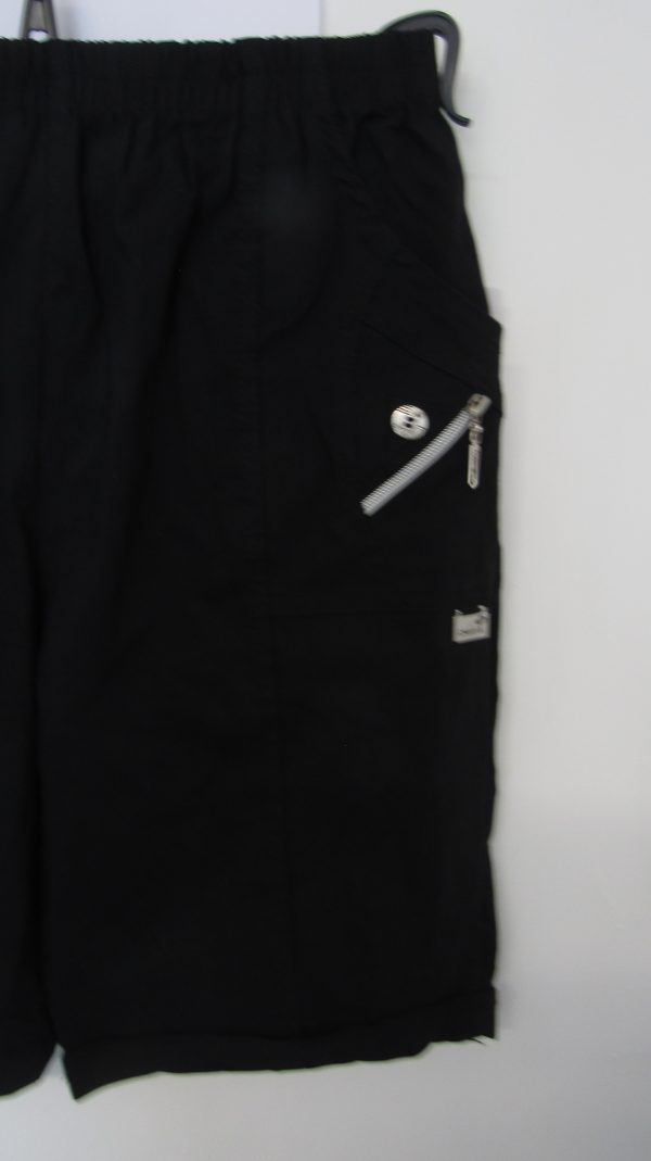 Cherry Berry Black Stretchy Shorts Size T6 UK 18 - Image 3