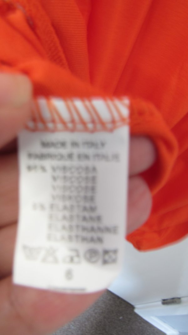 New Ladies Orange Sleeveless Sun Top One size fits sizes 16 18 20 22 Plus Size - Image 4