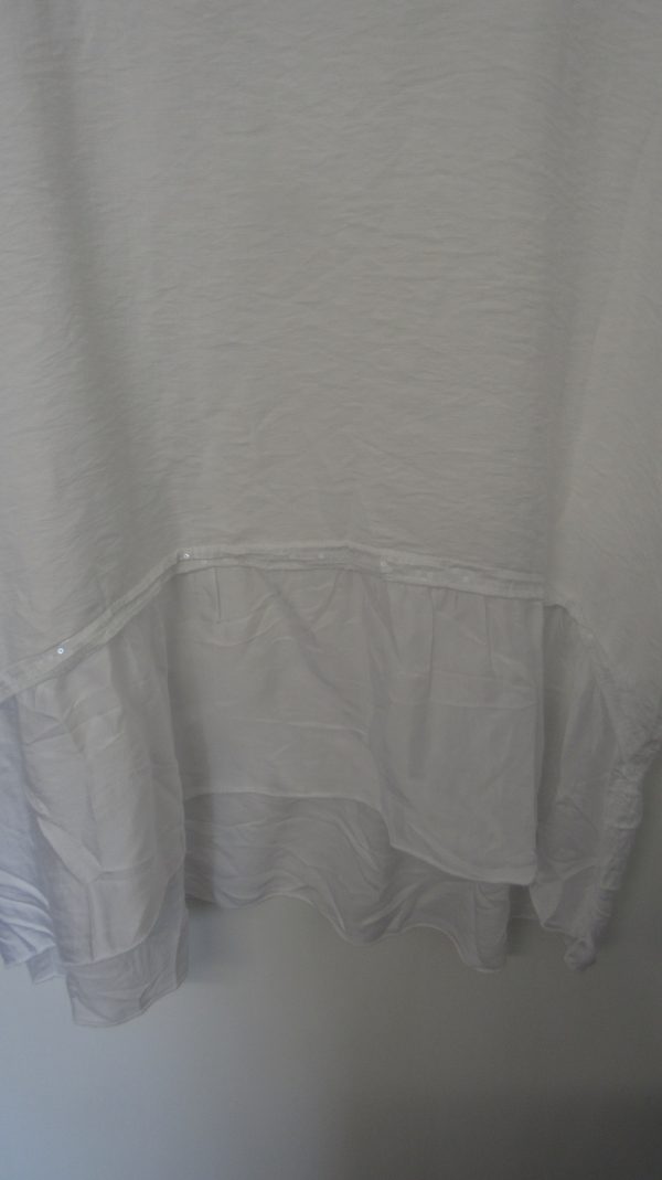 New Ladies White Tunic Top One Size fits sizes 16 18 20 22 - Image 3