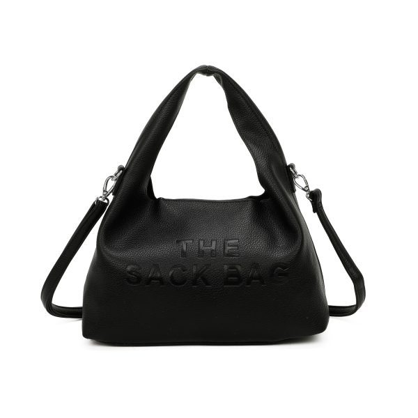 New Ladies Black The Sack Bag 2 in 1