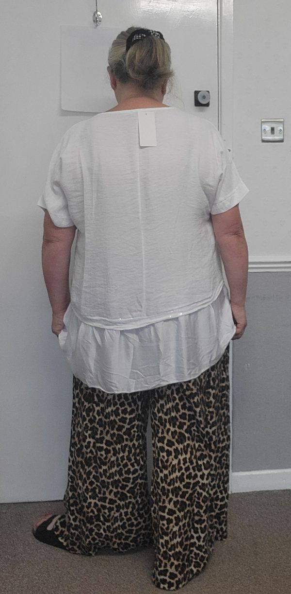 New Ladies Animal Print Elasticated Waist Wide Leg Trousers One Size fits sizes 18 20 22 - Image 7