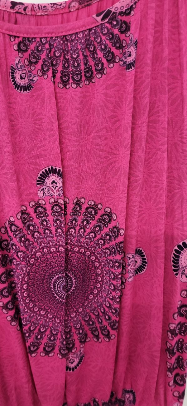 New Ladies Pink Circle Vest Top One Size fits sizes 12 14 16 - Image 5