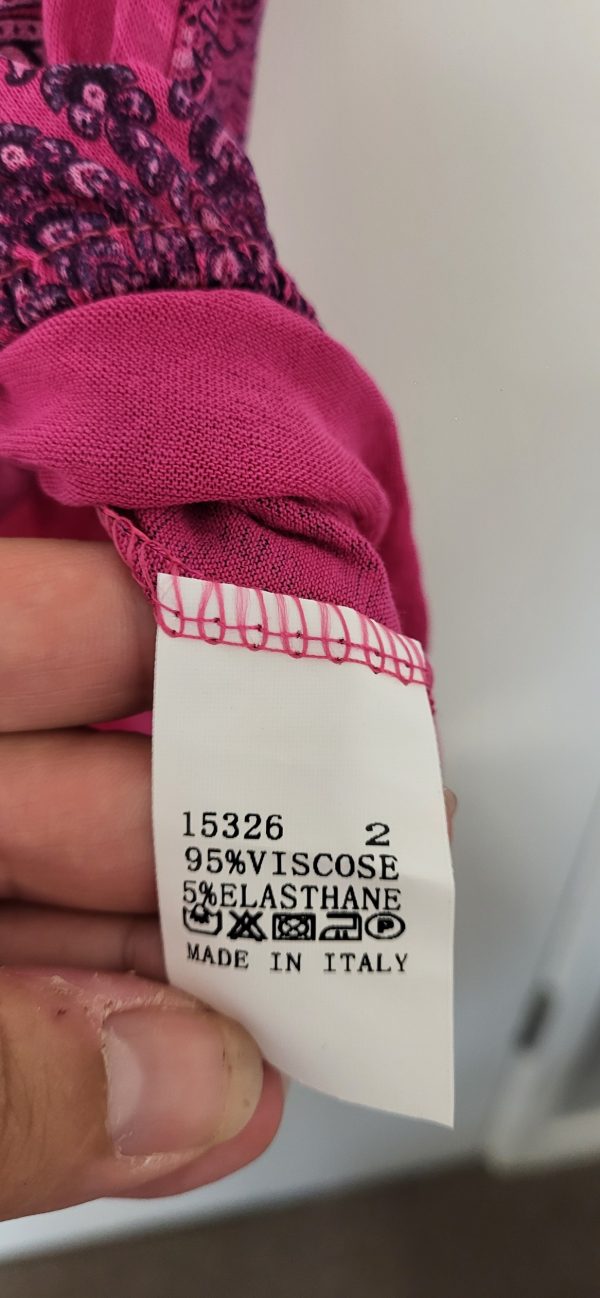 New Ladies Pink Circle Vest Top One Size fits sizes 12 14 16 - Image 6