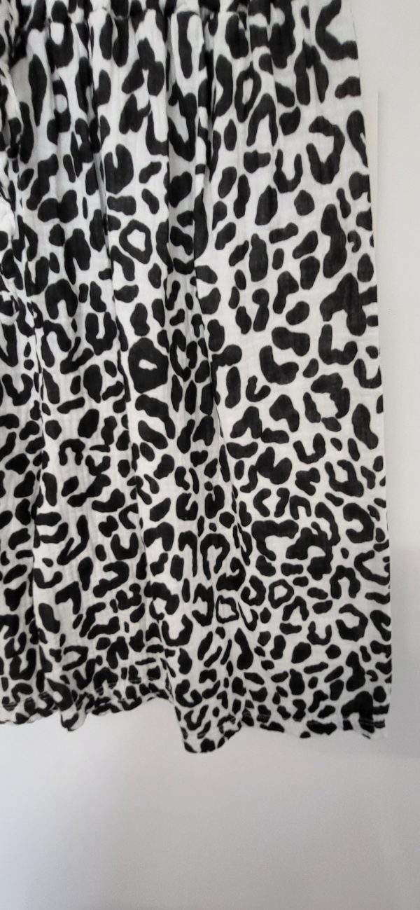 New Ladies Black Leopard Print Cheesecloth Shorts One Size fits sizes 10 12 14 - Image 3