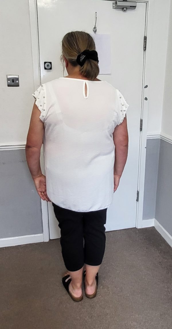 New Ladies White Pearls on the sleeves Tunic Top One Size fits sizes 16 18 20 22 - Image 10