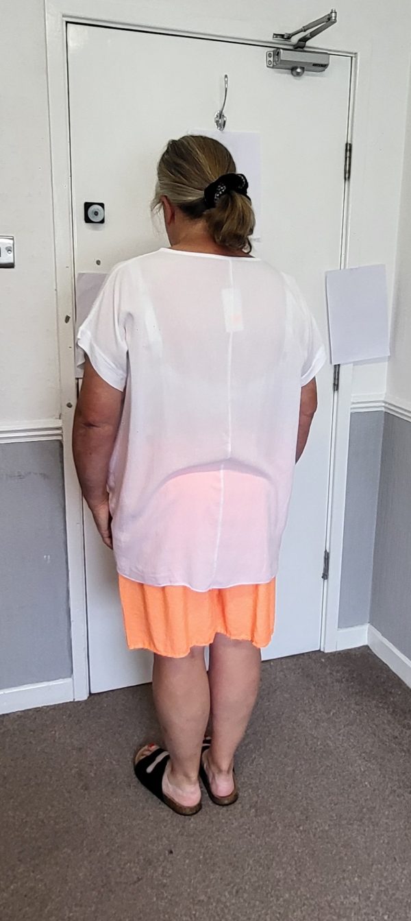 New Ladies White with Orange Love Tunic Top One Size fits sizes 18 20 22 24 NON RETURNABLE - Image 7