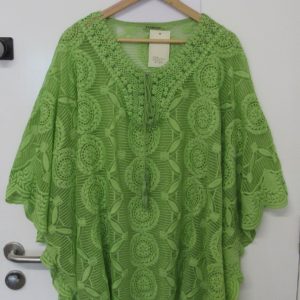 New Ladies Lime Lacy Kaftan One Size fits sizes 18 20 22 24