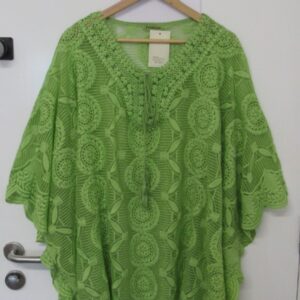 New Ladies Lime Lacy Kaftan One Size fits sizes 18 20 22 24