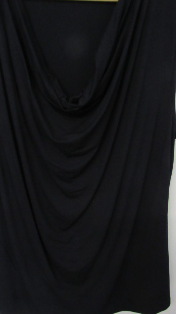 New Ladies Navy Blue Cowl Neck Top One Size fits sizes 16 18 20 22 - Image 3