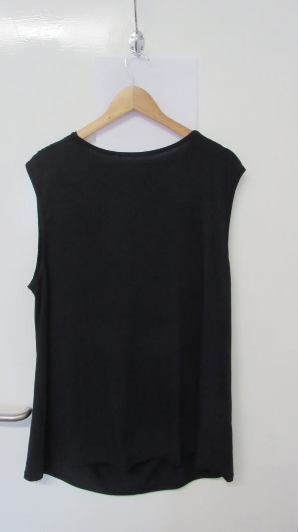 New Ladies Navy Blue Cowl Neck Top One Size fits sizes 16 18 20 22 - Image 4