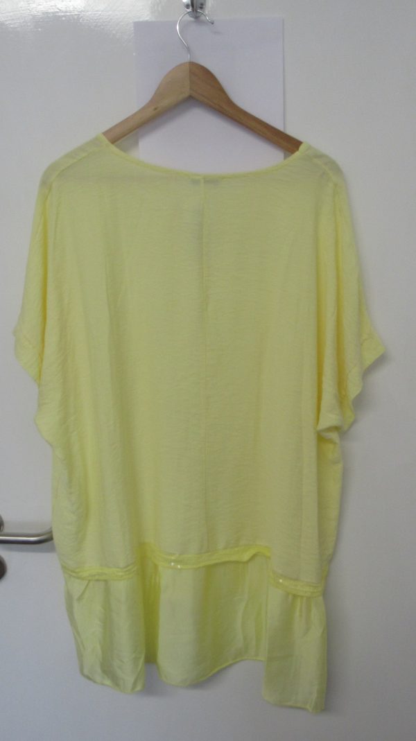 New Ladies Yellow Tunic Top One Size fits sizes 16 18 20 22 - Image 5