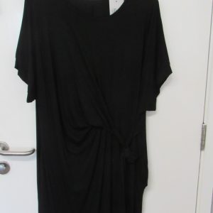 New Ladies Black Wrap Around Detail Dress One Size fits sizes 16 18 20 22