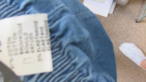 Cherry Berry Denim 3/4 Length Trousers Size T5 UK 16 - Image 7
