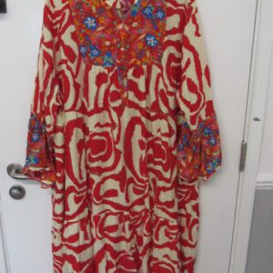New Ladies Red Stripe Dress One Size fits sizes 18 20 22