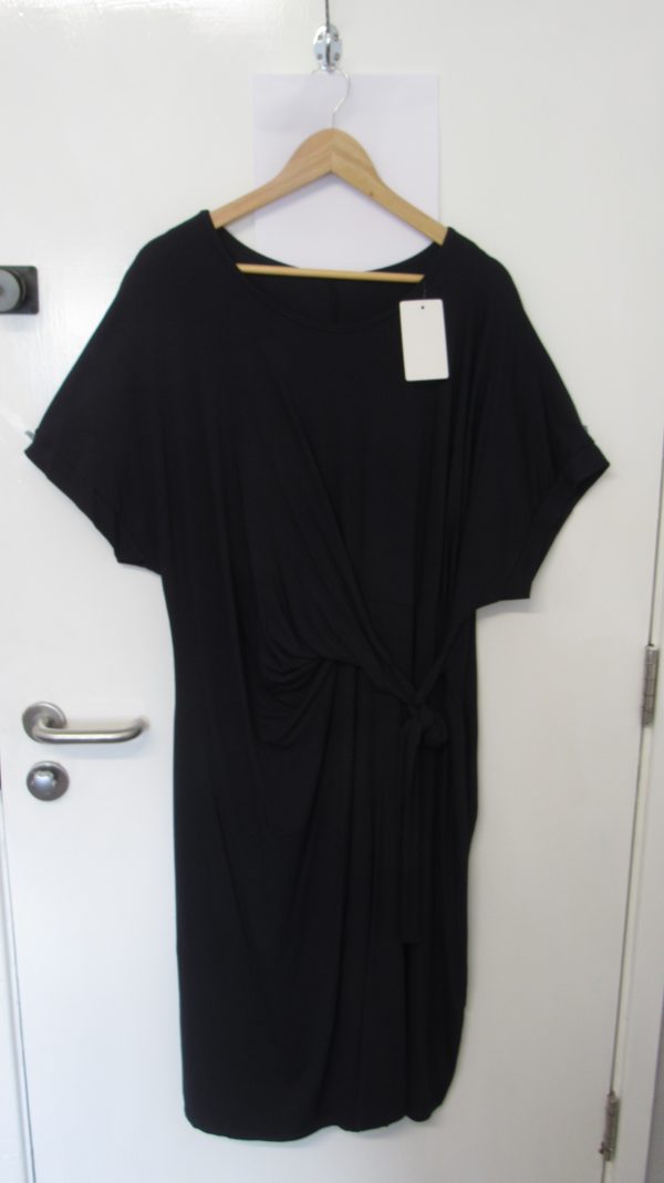 New Ladies Navy Blue Wrap Around Detail Dress One Size fits sizes 16 18 20 22