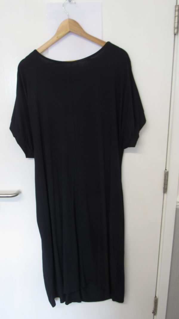 New Ladies Navy Blue Wrap Around Detail Dress One Size fits sizes 16 18 20 22 - Image 4