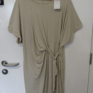 New Ladies Beige Wrap Around Detail Dress One Size fits sizes 16 18 20 22