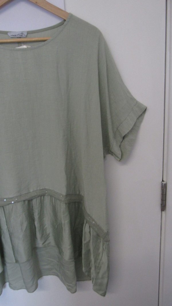 New Ladies Sage Tunic Top One Size fits sizes 16 18 20 22 - Image 4