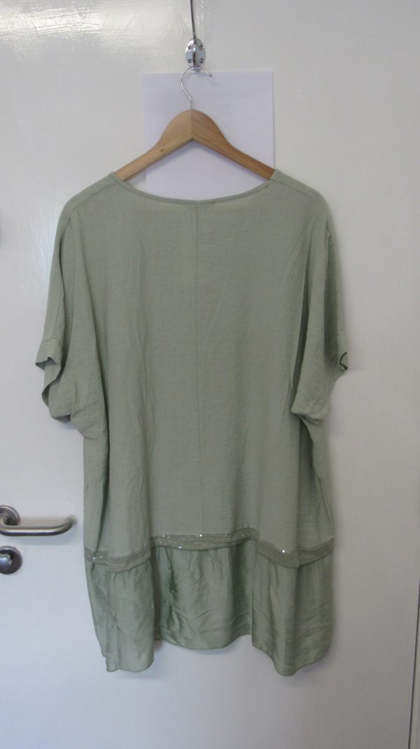 New Ladies Sage Tunic Top One Size fits sizes 16 18 20 22 - Image 5