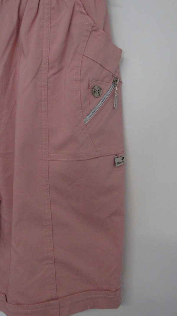 Cherry Berry Pale Pink Stretchy Shorts Size T5 UK 16 - Image 3