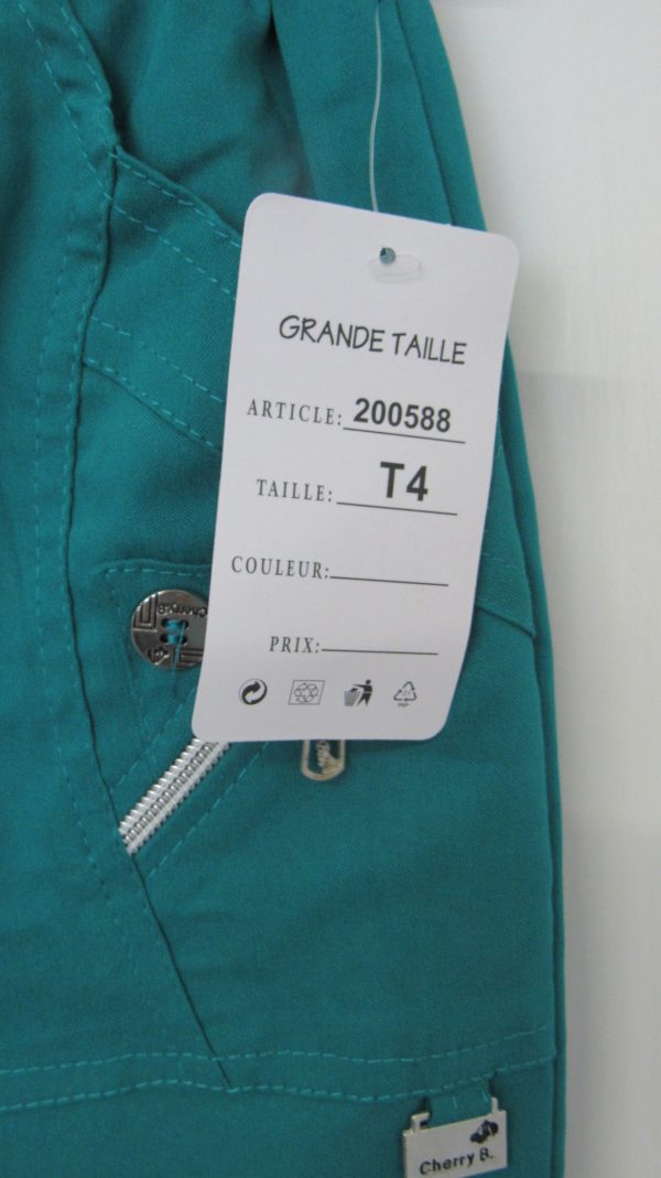 Cherry Berry Teal Stretchy Shorts Size T4 UK 14 - Image 4