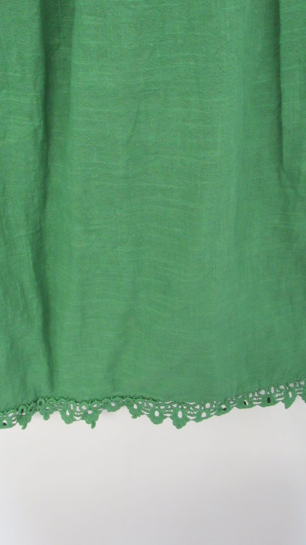 New Ladies Green Lacy Sleeveless Top One Size fits sizes 16 18 20 - Image 4