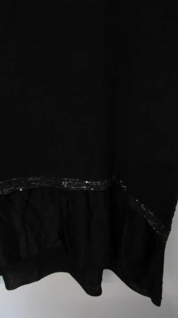 New Ladies Black Tunic Top One Size fits sizes 16 18 20 22 - Image 2