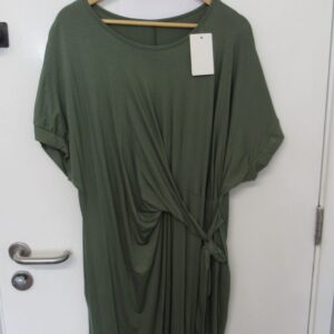 New Ladies Khaki Wrap Around Detail Dress One Size fits sizes 16 18 20 22