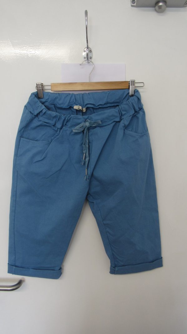 NEW Ladies Pale Blue Magic Shorts One Size Fits sizes 10 12 14 16 Size 1 - Image 2