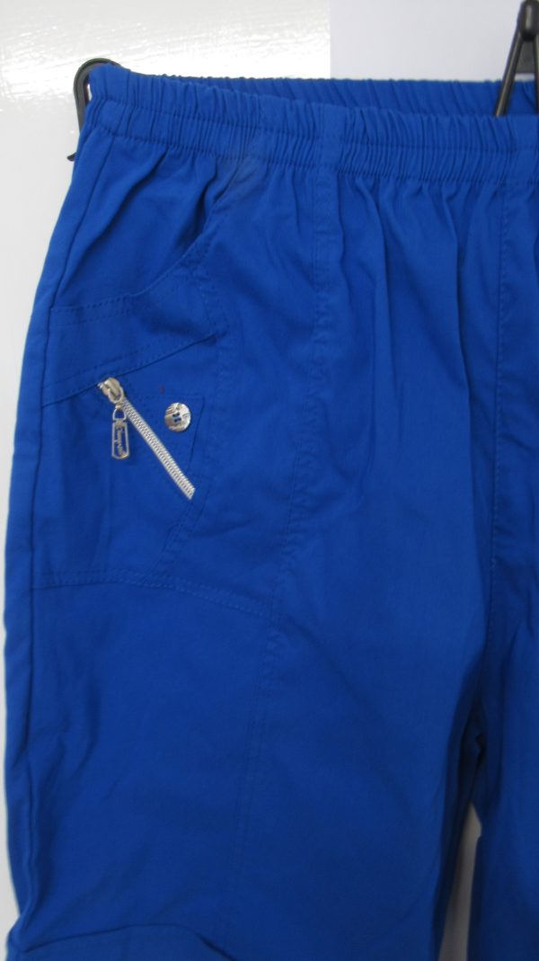Cherry Berry Royal Blue Stretchy Shorts Size T7 UK 20 - Image 3