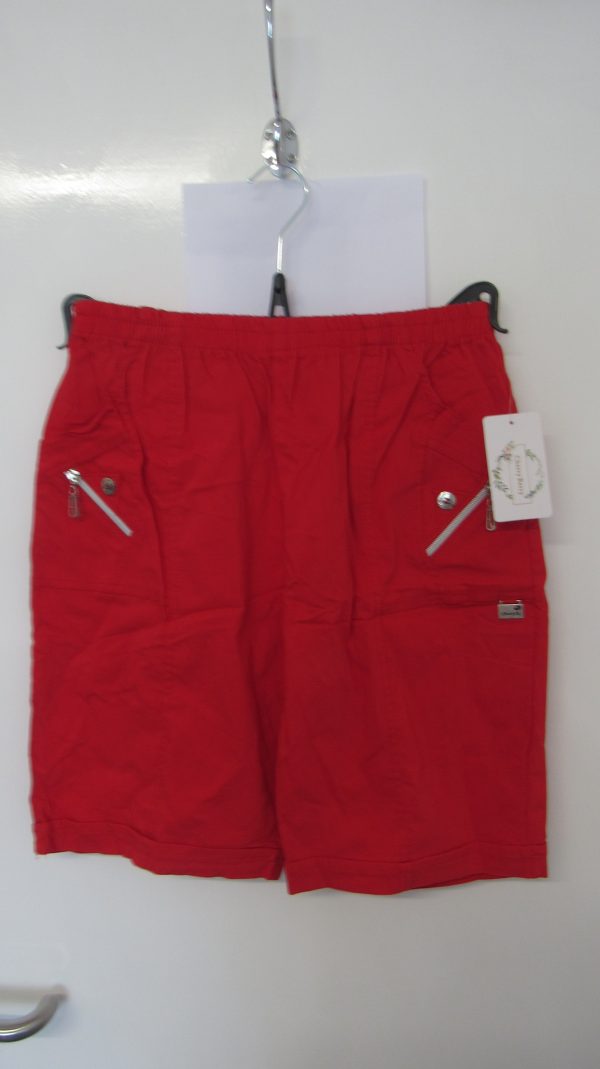 Cherry Berry Black Stretchy Shorts Size T4 UK 14 - Image 2