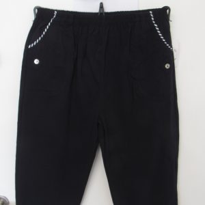 Cherry Berry Navy Blue Stripe 3/4 Length Trousers Size T7 UK 20