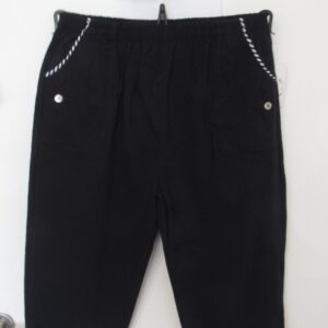 Cherry Berry Navy Blue Stripe 3/4 Length Trousers Size T7 UK 20