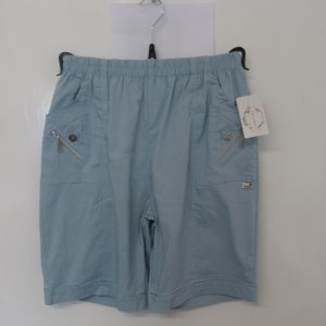 Cherry Berry Light Blue Stretchy Shorts Size T5 UK 16