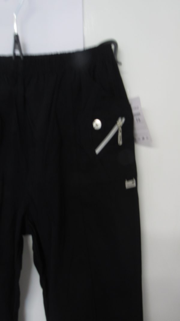 Cherry Berry Black 3/4 length stretchy trousers Size T5 UK 16 - Image 3