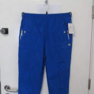 Cherry Berry Royal Blue 3/4 length stretchy trousers Size T6 UK 18