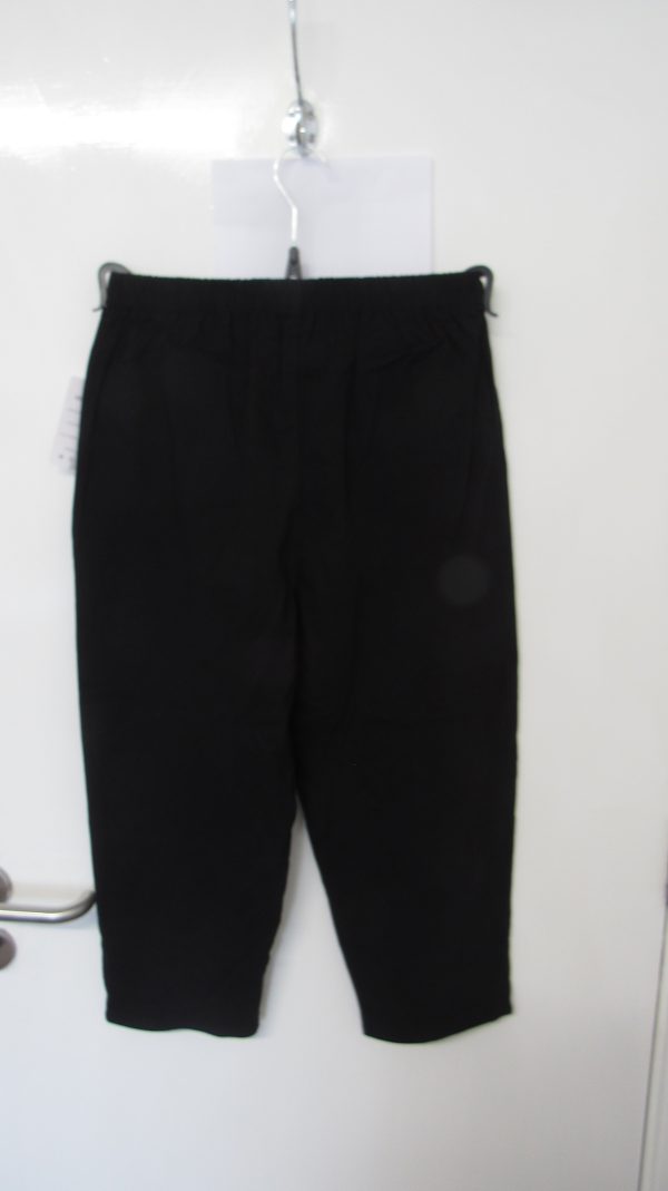 Cherry Berry Black 3/4 length stretchy trousers Size T4 UK 14 - Image 6