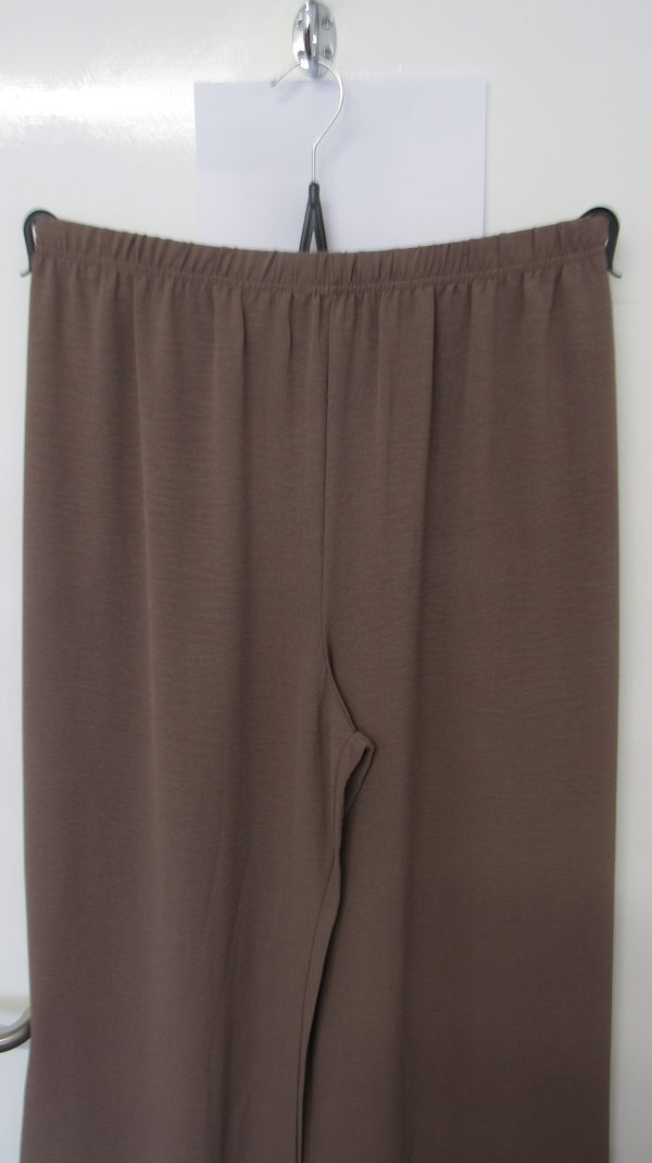 New Ladies Mocha Wide Leg Trousers One Size fits sizes 14 16 18 - Image 3