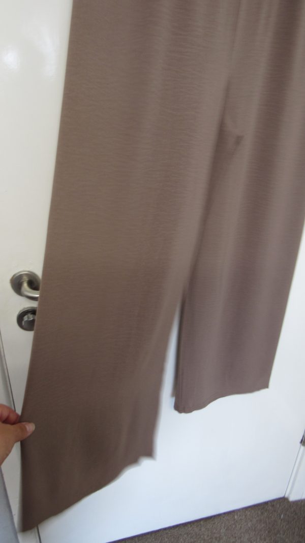 New Ladies Mocha Wide Leg Trousers One Size fits sizes 14 16 18 - Image 4