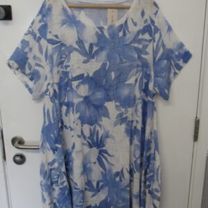 New Light Blue Floral Pocket Dress One Size fits sizes 18 20 22