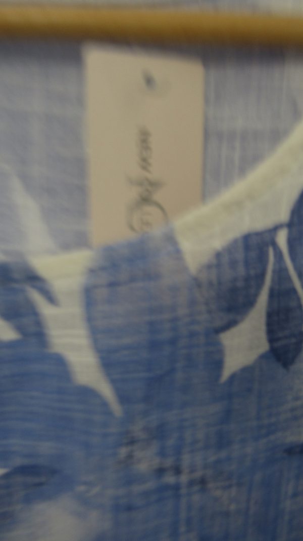 New Light Blue Floral Pocket Dress One Size fits sizes 18 20 22 - Image 5