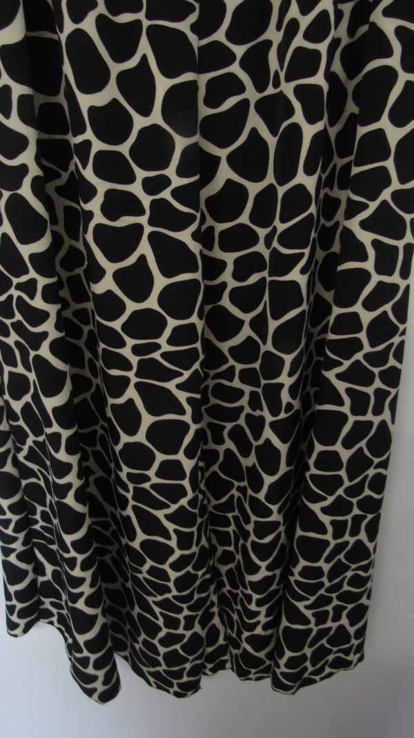 New Ladies Black Marble Print Elasticated Waist Wide Leg Trousers One Size fits sizes 18 20 22 - Image 4
