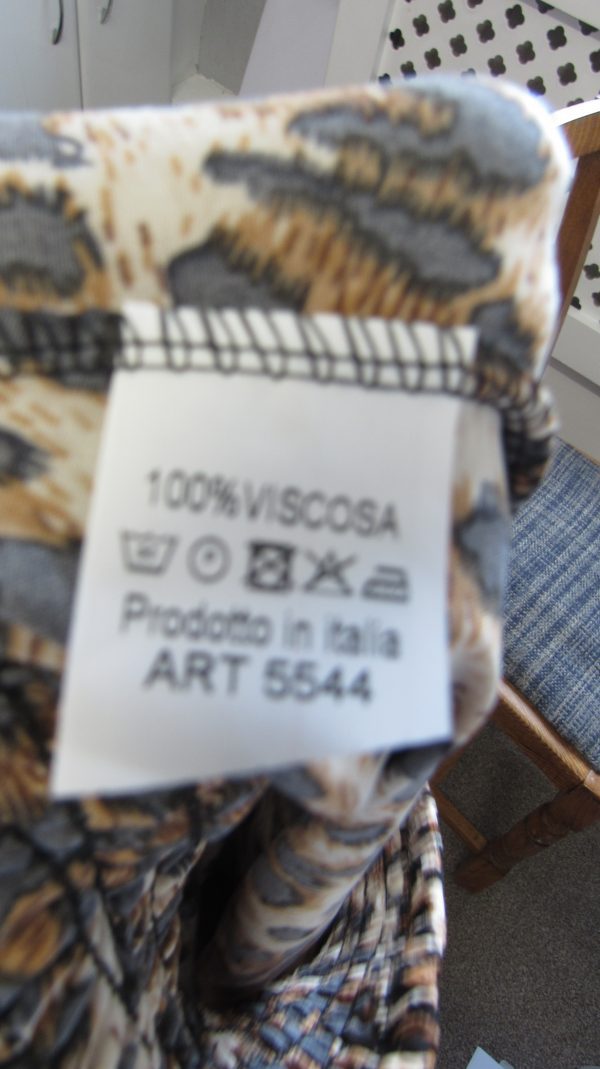 New Ladies Brown Animal Print Elasticated Waist Wide Leg Trousers One Size fits sizes 18 20 22 - Image 6