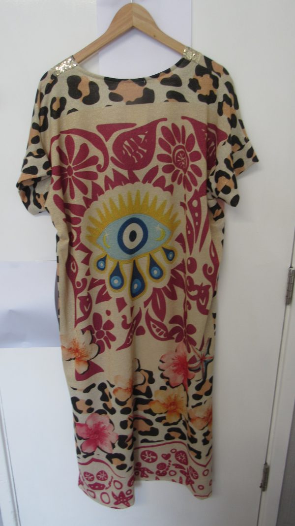 New Ladies Palm Tree Dress One Size fits sizes 16 18 20 22 - Image 7