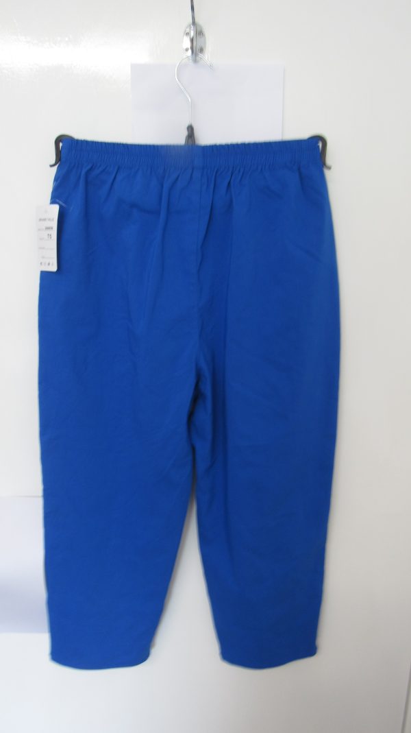 Cherry Berry Royal Blue 3/4 length stretchy trousers Size T5 UK 16 - Image 8