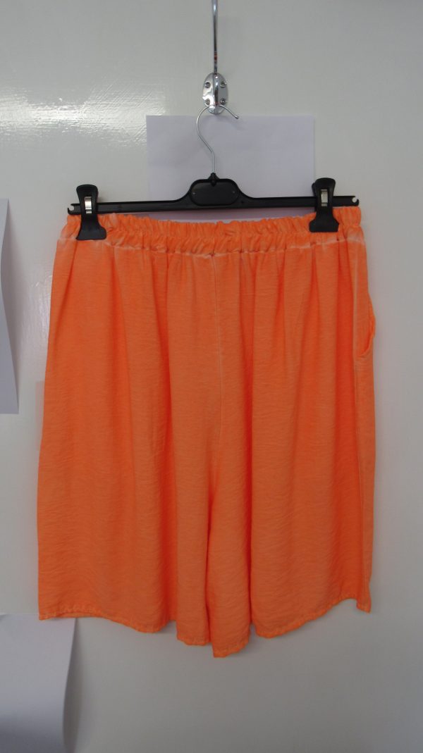 New Ladies Neon Orange Pocket Shorts One size fits sizes 16 18 20 22 Non Returnable - Image 6