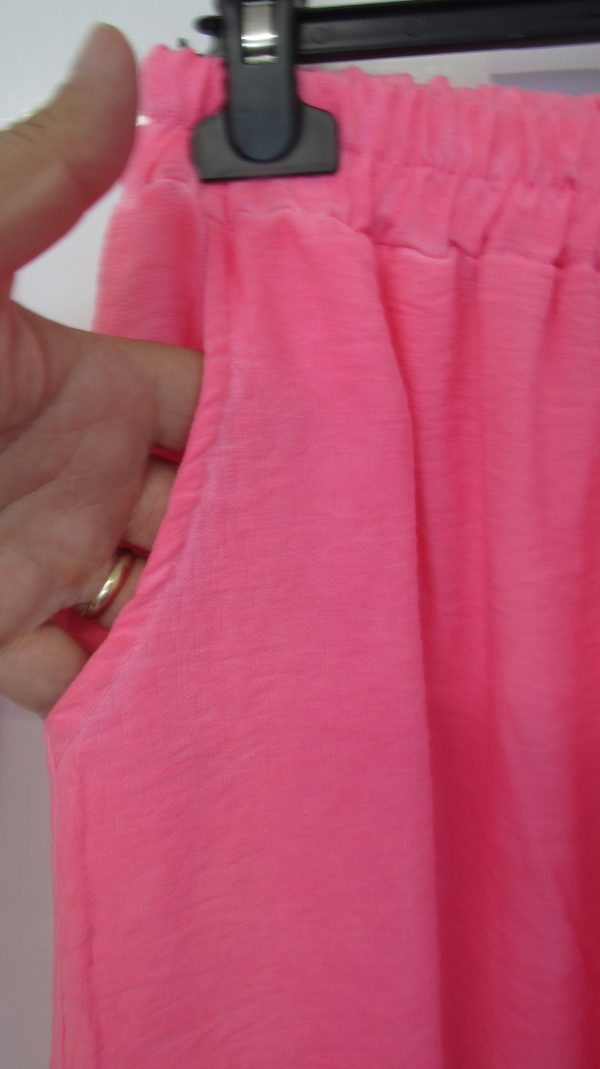 New Ladies Neon Pink Pocket Shorts One size fits sizes 16 18 20 22 Non Returnable - Image 5