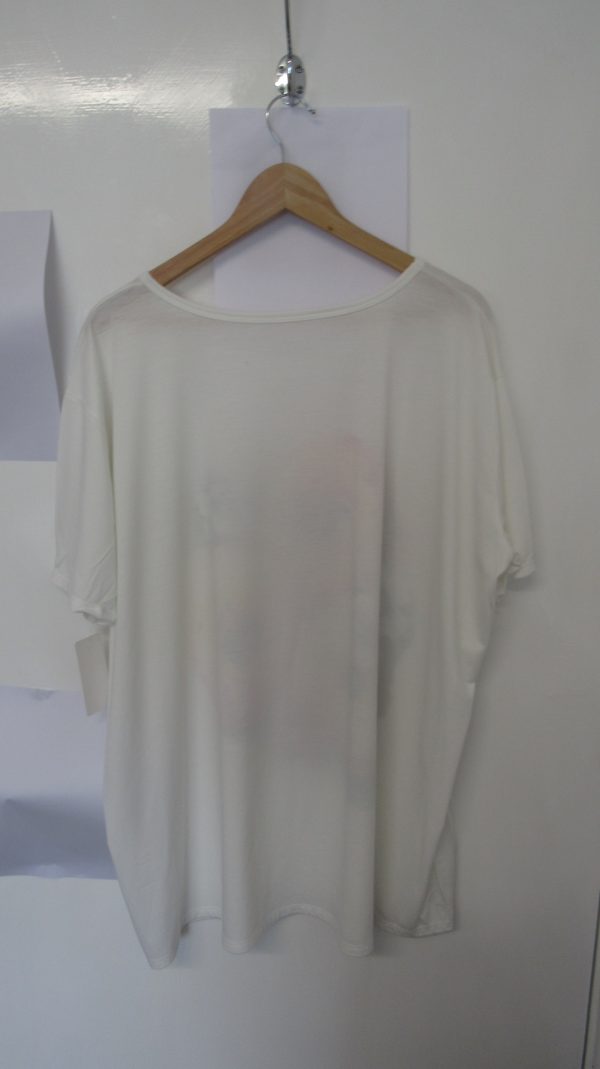 New Ladies White Donut Print T-shirt One Size fits sizes 16 18 20 22 - Image 5
