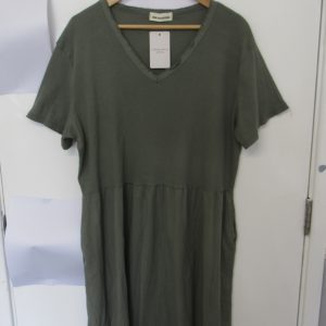 New Ladies Khaki dress Pockets One Size fits sizes 16 18 20 22