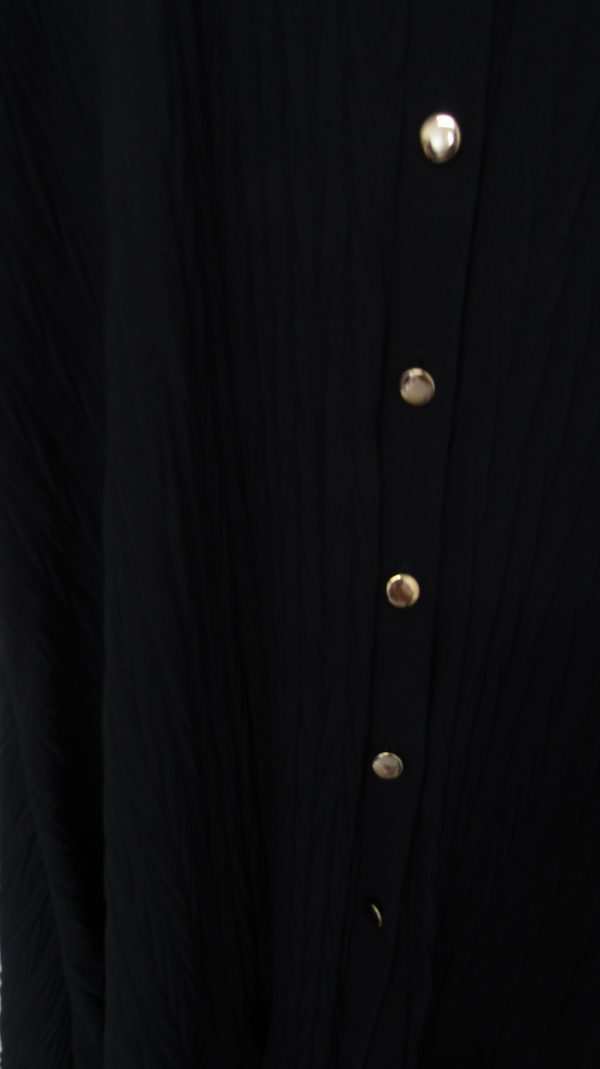 New Ladies Navy Blue Plus Size Button Down Shirt One Size fits 18 20 22 24 - Image 5